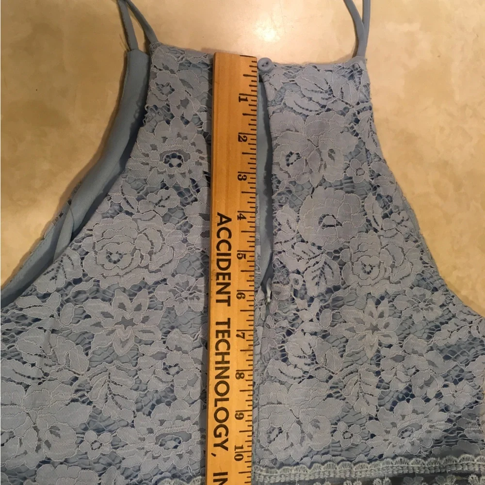 Altar’d State Blue Lace Dress Sz L - Picture 7 of 9